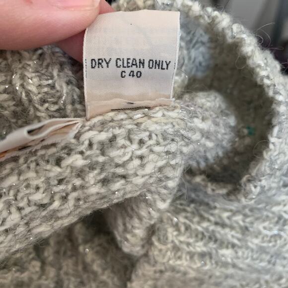 Vintage 80s Liz Claiborne women's chunky knit preppy turtleneck sweater SZ M - Picture 7 of 9